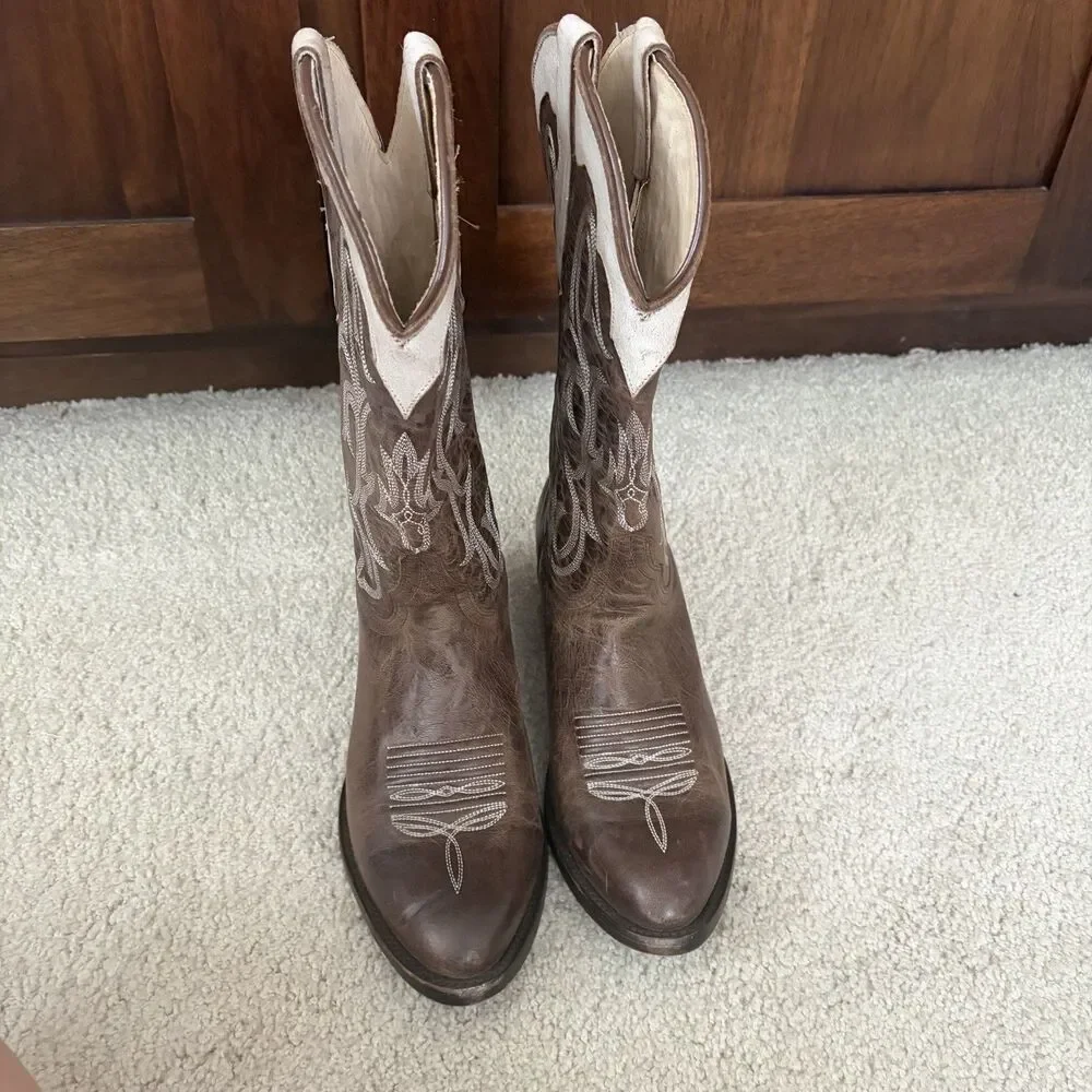 EUC Idyllwind Women’s Banter Western Boots Brown Leather Size 9 Cowgirl Cowboy